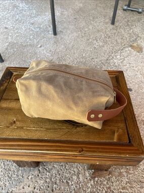 Blue Claw Co. "Duck Island" Waxed Canvas Dopp Kit Toiletry Bag - Made in USA